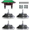 WDEC 4PCS Piedini Regolabili per Tavoli da Biliardo, Pad Regolabile per Piedi Tavolo, Metallo Regolabile per Tavolo da Gioco Piedini, Per Tavoli da Biliardo, Ping Pong Piedi da Tavolo