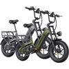 HillMiles MileLink1 Bici Elettrica (Verde, 1 Batteria)