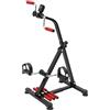 NoneDanGee Allenatore a pedali per anziani, per braccia e gambe, con display LCD, mini cyclette regolabile in altezza, dispositivi di allenamento per anziani, con pedali antiscivolo, 36 × 38 × 93 cm