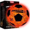 JONRRYIN Pallone da Calcio Luminoso, Pallone Calcio 5 Impermeabile con Pompa e Batterie Extra - per L'Allenamento Notturno e Le Partite