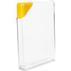 SAFIGLE Flat Water Bottle in Plastica Trasparente con Coperchio Creativo Borraccia Leggera e Pratica per Viaggio Scuola Palestra