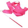 Perodlly Nastri per Ginnastica Ritmica, Arte Ritmica, Performance di Balletto, Streamer con Bacchetta Rosa, 4 m.