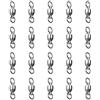 Junifeey Girelle da pesca con cuscinetto in acciaio inox, 20 pezzi, connettore per canna da pesca, accessorio resistente per la pesca