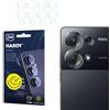 3mk Fusion Lens Protection Vetro ibrido per lente per Poco M6 Pro 4G, Protezione lente, Senza perdita di qualità fotografica, Invisibile