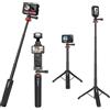 UURig VRIG TP-08 Mini treppiede allungabile per GoPro Mission 1 Pro, 20 pollici Portatile Selfie Stick Treppiede per GoPro Hero 13 12 11 10 9 8 7 6 5 4 3 3+ 2 1 Sessione