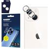 3mk Lens Protection Pro Vetro per fotocamera per Apple iPhone 15/15 Plus, Anelli per obiettivo, Cornice in metallo, Qualità fotografica inalterata