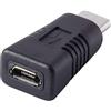 Renkforce RF-4381086 - Adattatore [1 spina C, 1 presa USB 2.0 Micro-B] rf-usba-11 spina dorata