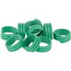 Kerbl Hobbyfarming Anello a Spirale 16 mm, Verde Plastica, 100 Pezzi