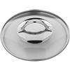 WMF Coperchio per pentole, 16 cm, coperchio in vetro con manico rotondo in metallo, coperchio per pentole e padelle, vetro resistente al calore, lavabile in lavastoviglie