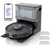 SHARK PowerDetect Robot Aspirapolvere e Mop 2 in 1, NeverTouch 30 giorni Auto-Riparabile, con Navigazione 3D e LiDAR, NeverStuck Ostacolo Bypass, WiFi/App/Alexa, Nero RV2800YEUK