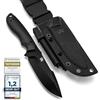 ODENWOLF Wolfgangs Outdoor, coltello con fondina Kydex, realizzato in un unico pezzo in acciaio D2, con allarme antincendio e fischietto di emergenza incluso