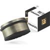 VERAMET Fermaporta in Acciaio Inossidabile Ferma Porta con Paraurti in Gomma Blocca per Proteggere Porte Pareti Mobili Protezione Facile da Installare Rotondo Patinata 1,1kg 100 x 50 mm - PG-1072 AB