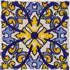 Tumia LAC Piastrelle Ceramica Messicane Talavera - Calvino Artigianali Piastrelle Cucina, Bagno, Sottopentola e Fai-da-Te, Decorativo stile Mediterraneo - Pacco da 25
