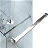 HAIXHX asta doccia Asta di supporto fissa in acciaio inox per vetro, Barra stabilizzatrice per box doccia in vetro, per fissare pannelli doccia instabili(Silver,1200mm(47-1/4))