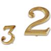 OEM Numero 3 in Ottone misura 80 mm Con pioli di fissaggio