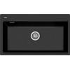 Plados LX8610 UM44 - Lavello da cucina 1 Vasca 86 cm Ultrametal Black