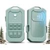 LETWESAF allarme di sicurezza perimetrale portatile con radar, sensore di movimento radar a onde millimetriche da 24 GHz, portata wireless di 1/2 miglio, allarme ricaricabile per esterni