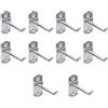 TopHomer 10 ganci per scaffali da supermercato, resistenti, con foro quadrato, ganci in metallo, per supermercati, garage, vendita al dettaglio (75 mm)