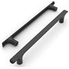 Amerdeco 10 pezzi Maniglie per Mobili da Cucina Distanza fori 192mm Nero Maniglie cucina armadietti in acciaio Lega di zincoper mobili da cucina per mobili UK0060