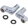 FLEXMAN 2 Pezzi Braccio Oscillante per Rubinetto Doccia, G1/2 a G3/4 Adattatore Bathtub Rubinetto Adattatore per Rubinetto Doccia Montato a Parete Tubo Acqua Calda Fredda Accessorio Fisso
