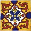 Tumia LAC Piastrelle Ceramica Messicane Talavera -Incendio Artigianali Piastrelle Cucina, Bagno, Sottopentola e Fai-da-Te, Decorativo stile Mediterraneo - Pacco da 10