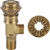 Miskall Valvola angolare in ottone in stile europeo vintage per il lavandino del bagno della Valvola di arresto dell'acqua calda fredda