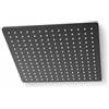 Topolenashop Soffione Doccia Quadrato Nero 25x25 cm Ultra Slim, Soffione A Pioggia Con Ugelli Anticalcare Autopulenti e Snodo Orientabile, Attacco Universale 1/2" | 87883