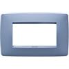 Gewiss GW16104VB Chorus One Placca, 4 Posti, Blu