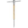 QUARKZMAN Chiave Esagonale A Maniglia Scorrevole A T 3mm Giallo Argento