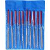 Marhynchus Set di Lime Ad Ago 10 Pezzi, Set di Lime Ad Ago Mini, Set di Lime Diamantate, Lime Ad Ago per Rettifica Include Punta Tonda, Rettangolo, Triangolo, Mezzo Tondo, Piatto, Ovale, Coltello e Lima a Fog