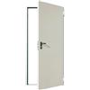 PORTE ITALIANE Porta da Cantina e Multiuso in Acciaio Zincato 100x215 cm - Porta Tamburata Reversibile Verniciata Bianco RAL 9010 - Inclusi Telaio, Serratura e Maniglia - Per Garage, Magazzino e Seminterrato