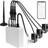 OWON 3 Fasi WiFi Smart Home Energy Monitor, Monitor di Elettricità in Tempo Reale, Contatore, 3 Fasi Morsetto Metro con 3 Sensori 300A