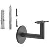 SOTECH 4 staffe per corrimano CLASSIC nero Altezza 67,8 mm Sporgenza 67,5 mm per corrimano con Ø 45 mm Staffe per ringhiere per montaggio a parete