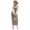 Statuetta femminile, miniatura dipinta a mano, statuette di persone da