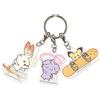 PokePeace Sport Acrilico 3 Portachiavi Scorbunny Espurr Pichu Milcery...