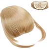 BOGCLEE Frangetta Finta, Frangia Capelli con Frangia Clip, Frangias Capelli Clip per Donna, Hairpiece, Oro