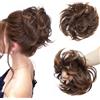 S-noilite Hair Extensions Pelo Disordinato di Estensione dei Capelli per la Coda di Cavallo Sintetica Scrunchie per Capelli Ciambellina per capelli chignons Ponytail Castano chiaro ramato marrone