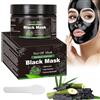QEEROYO Maschera Punti Neri Rimozione, Peel Off Maschera, Mascheras per La Rimozione Dei Punti Neri, Blackhead Remover Black Mask, Pulizia Profonda, per Uomini e Donne (120g)
