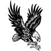 Generico 8 Sheets Eagle Temporary Tattoo Sticker, Waterproof Fake Tattoo For Women Man Semi Permanent