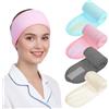 Omnikryp 4 Pezzi Fascia Capelli Donna Trucco, Fascia per Capelli Cosmetica in Chiusura a Strappo, Fascia-Capellis Skincare Regolabile Spa, per Spa Viso, Trucco, Doccia, Yoga e Sport