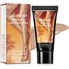 Generisch Crema impermeabile per gambe e corpo, trucco per tatuaggi, fondotinta corpo a lunga durata, facile da applicare, per gambe impeccabili, effetto abbronzante naturale (#Medium)