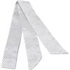 EnxJire Nastro capelli seta Sciarpa magra Capelli Piccole donne Stile semplice Manico a nastro Stampa Fascia for capelli Foulard Bellissime sciarpe Borse(A-32)