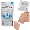2Toms Skin-On-Skin 12 Quadrati Idrogel E Custodia, Vescica Piede E Tallone | Protezione Anti Vesciche Tallone E Sollievo Dalle Bruciature - Cerotti Vesciche Non Adesivi E Lenitivi