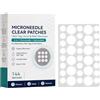 Generico Cerotti trasparenti con microaghi, cerotti per la rimozione delle escrescenze cutanee, per imperfezioni, escrescenze cutanee e verruche piane, per viso e corpo (1pc)