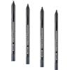 WYCON cosmetics WONDERPROOF EYE PENCIL - Matita Occhi Lunga Durata, Matita Occhi Waterproof, precisa non sbava (114 DIAMOND BLACK) (Confezione da 4)