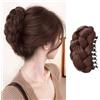 KBRPEY Coda Finta Capelli Chignon Capelli Finti Chignon Facile Posticci Copricapo Ciambella Intrecciata Capelli Accessori Scrunchies