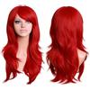 ZXTGBQ Parrucca Rossa Lunga Parrucche Donna Rossaa, Capelli Lunghi Mossi Ricci, LLunga Parrucca Lunga da Donnaa, zParrucca Donna Rossaa, PParrucca da 70 cm / 28, PParrucca Rossa da Donnaa
