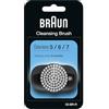 Braun EasyClick - Spazzola detergente originale per rasoio elettrico serie 5, 6 e 7, pulisce, esfolia e affina la pelle, per nuova generazione, colore: bianco