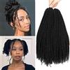 LPARMJIT Micro Twist Crochet Hair 8 pollici Pre-Looped Curly Mini Passion Twist Crochet Hair Mini Senegalese Twist Crochet Hair Extension Sintic Hair Extensions (3 pz.)