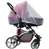 Dawwoti Bambino Zanzariera Universale Carrozzina Insetto Netto Per Passeggino Culle Passeggini Culla Baby Cart, Bambini Volare Schermo Protezione, Full Cover Zanzariera, 150Cm/59 Pollici